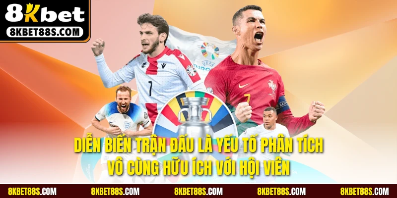 Diễn biến trận đấu là yếu tố phân tích vô cùng hữu ích với hội viên